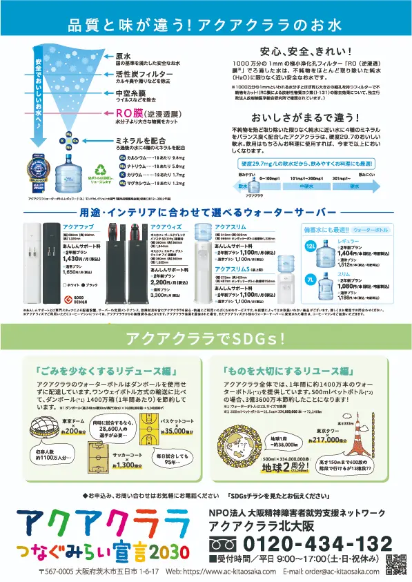 SDGsキャンペーンチラシ裏ページ